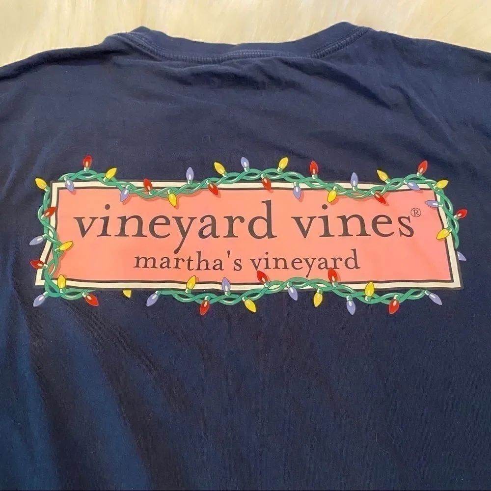 Vineyard Vines Christmas Light Bulb Holiday Tee